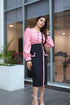 Classy Two Tone Skirt Set